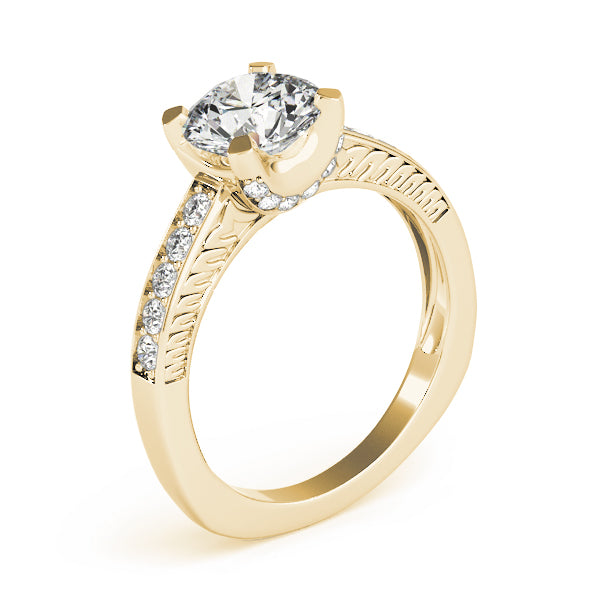 Round Single Row Channel Set Diamond Engagement Ring · 1.76 ct tw