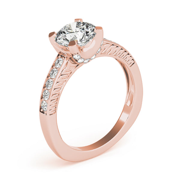 Round Single Row Channel Set Diamond Engagement Ring · 1.76 ct tw