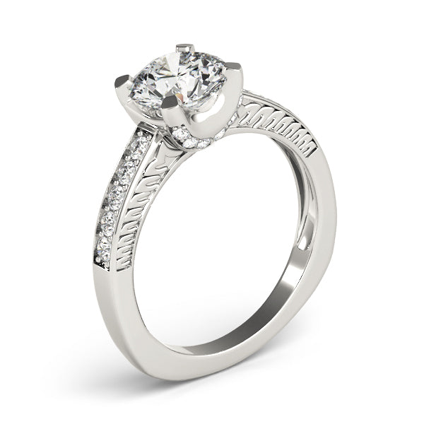 Round Single Row Channel Set Diamond Engagement Ring · 1.76 ct tw