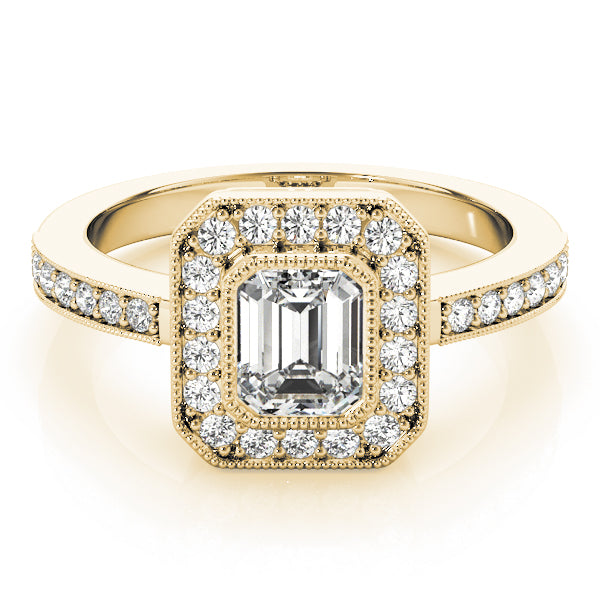 Emerald Halo Diamond Fashion Ring · 0.28 ct tw