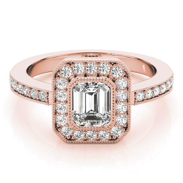 Emerald Halo Diamond Fashion Ring · 0.28 ct tw