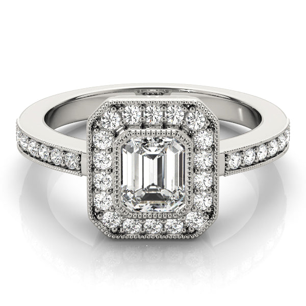 Emerald Halo Diamond Fashion Ring · 0.28 ct tw