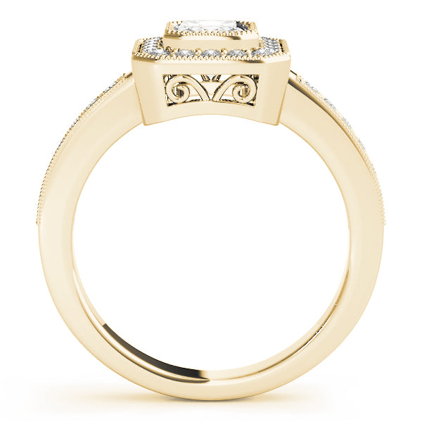 Emerald Halo Diamond Fashion Ring · 0.28 ct tw