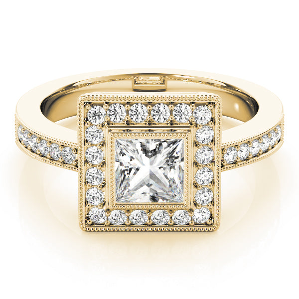 Square Halo & Cushion Diamond Fashion Ring · 1.06 ct tw