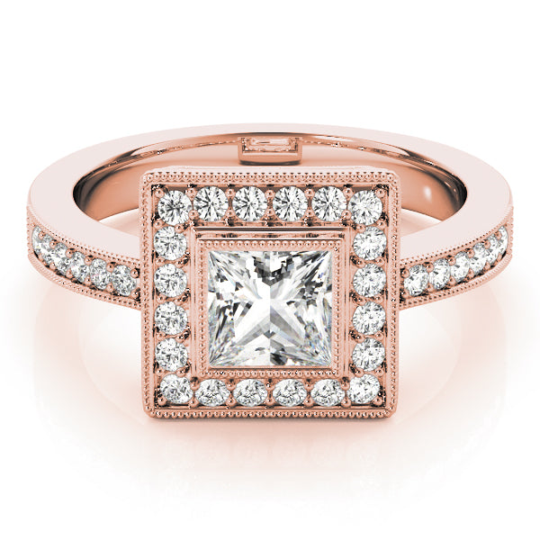 Square Halo & Cushion Diamond Fashion Ring · 1.06 ct tw