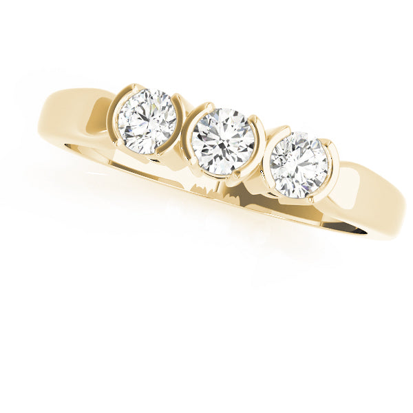 Bezel Set Diamond Wedding Band · 0.36 ct tw