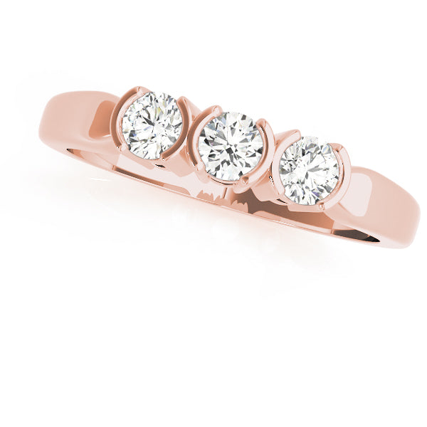 Bezel Set Diamond Wedding Band · 0.36 ct tw