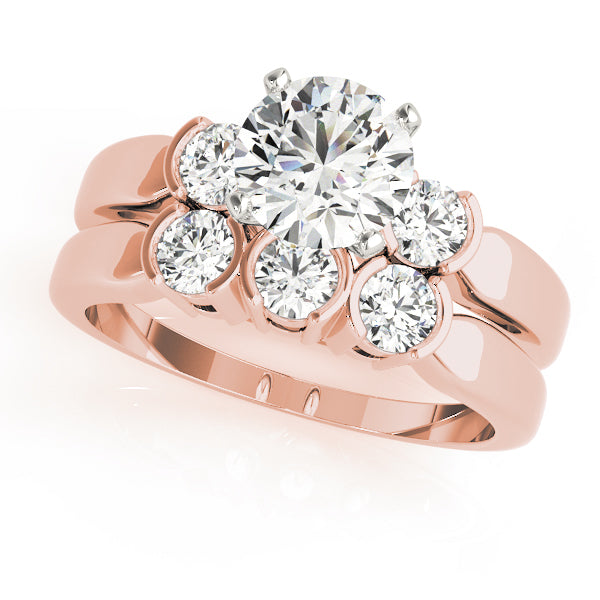 Round Three-Stone Diamond Engagement Ring · 0.24 ct tw