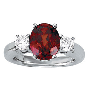 Oval Gemstone Fashion Ring · 0.50 ct tw