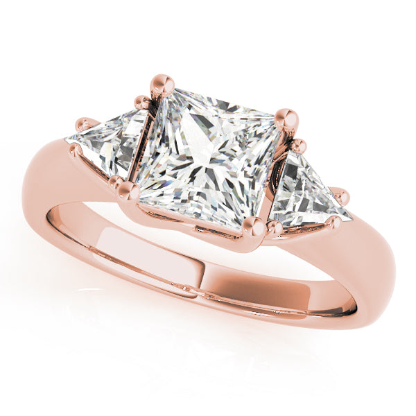 Square Three-Stone Princess Diamond Engagement Ring · 2.30 ct tw