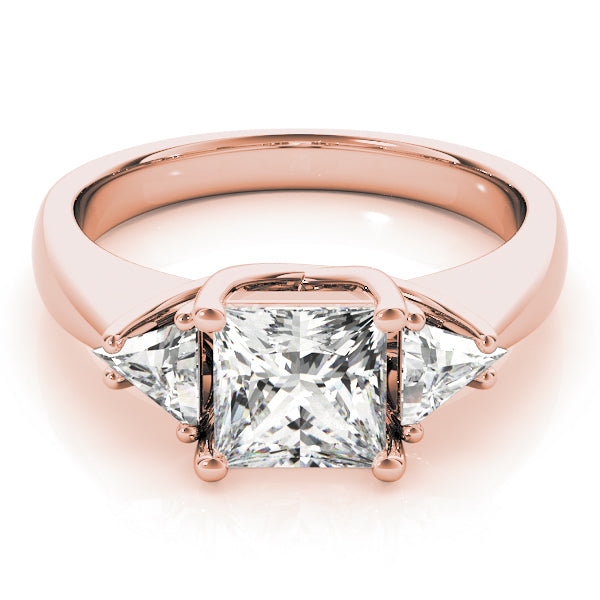Square Three-Stone Princess Diamond Engagement Ring · 2.30 ct tw