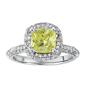 Cushion Princess Gemstone Fashion Ring · 0.78 ct tw