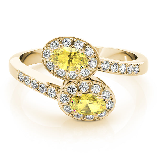 Oval Gemstone Fashion Ring · 0.23 ct tw
