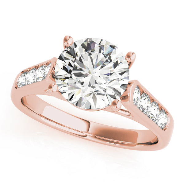 Round Trellis Diamond Engagement Ring · 1.40 ct tw