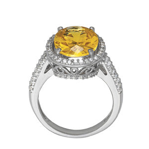 Oval Gemstone Fashion Ring · 0.44 ct tw