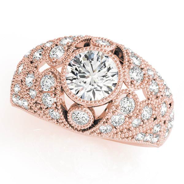 Round Antique Diamond Engagement Ring · 1.46 ct tw