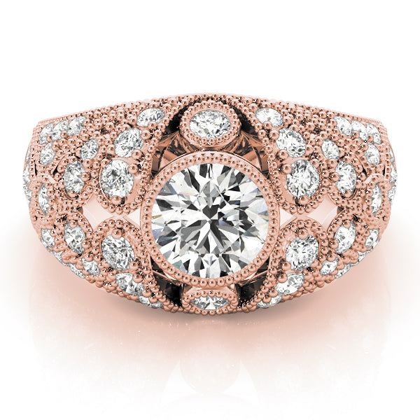 Round Antique Diamond Engagement Ring · 1.46 ct tw