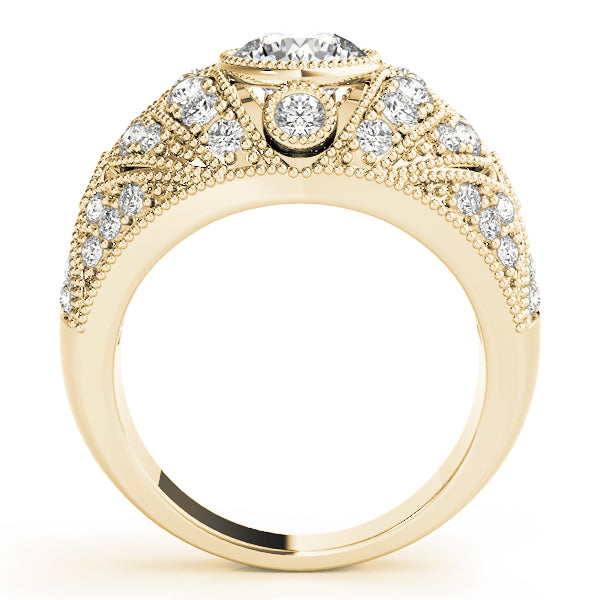 Round Antique Diamond Engagement Ring · 1.46 ct tw