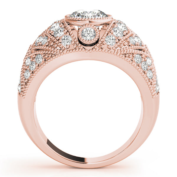 Round Antique Diamond Engagement Ring · 1.46 ct tw
