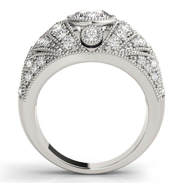 Round Antique Diamond Engagement Ring · 1.46 ct tw