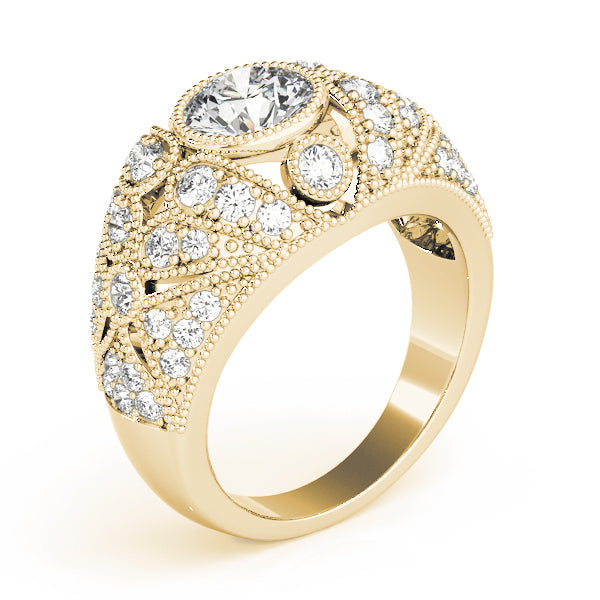 Round Antique Diamond Engagement Ring · 1.46 ct tw