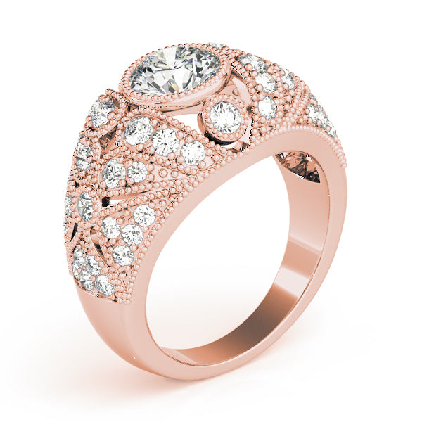 Round Antique Diamond Engagement Ring · 1.46 ct tw