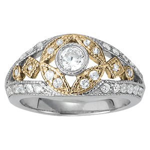 Round Diamond Right Hand Fashion Ring · 0.91 ct tw