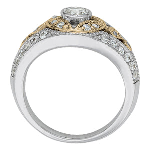 Round Diamond Right Hand Fashion Ring · 0.91 ct tw