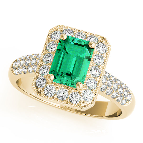 Emerald Gemstone Fashion Ring · 0.88 ct tw