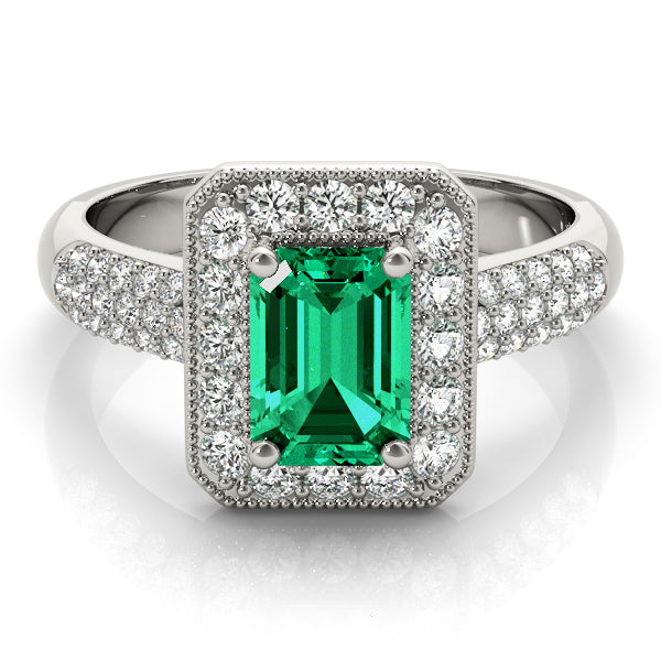 Emerald Gemstone Fashion Ring · 0.88 ct tw