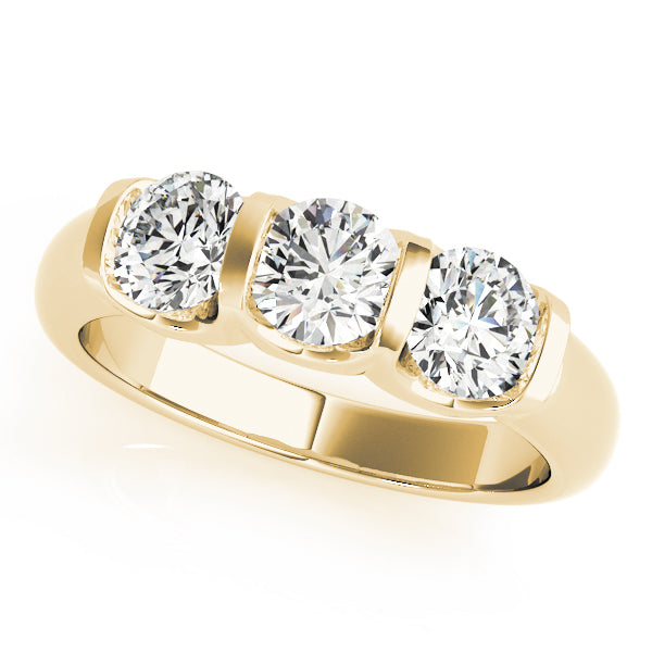 Round Three-Stone Diamond Engagement Ring · 1.50 ct tw