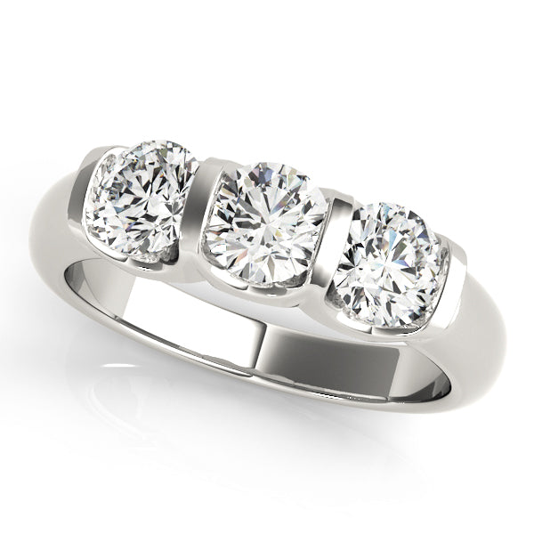 Round Three-Stone Diamond Engagement Ring · 1.50 ct tw