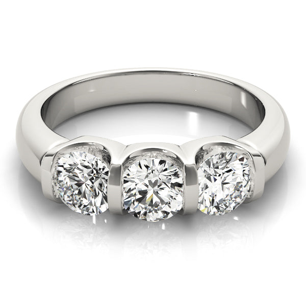 Round Three-Stone Diamond Engagement Ring · 1.50 ct tw