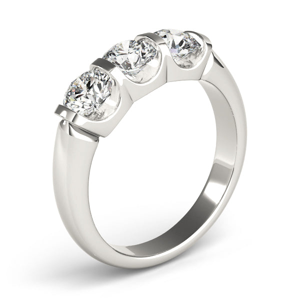 Round Three-Stone Diamond Engagement Ring · 1.50 ct tw