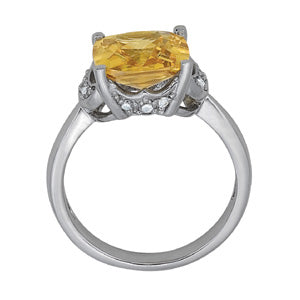 Cushion Princess Gemstone Fashion Ring · 0.16 ct tw
