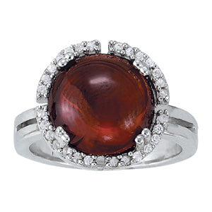 Round Gemstone Fashion Ring · 0.14 ct tw