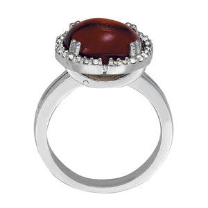 Round Gemstone Fashion Ring · 0.14 ct tw