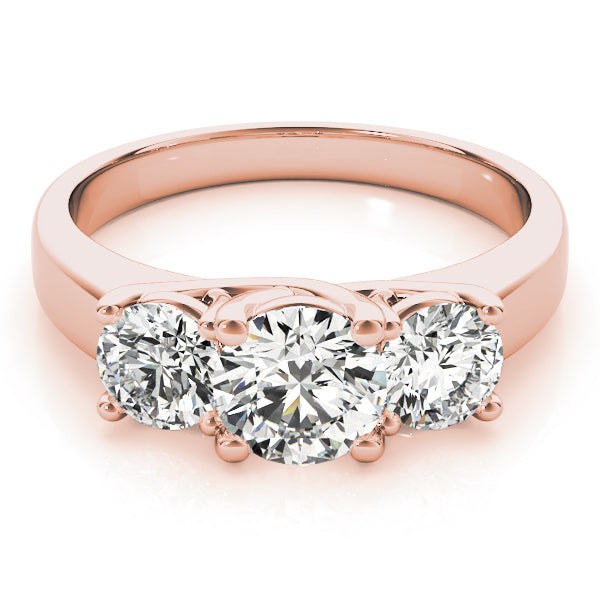Round Three-Stone Diamond Engagement Ring · 1.00 ct tw