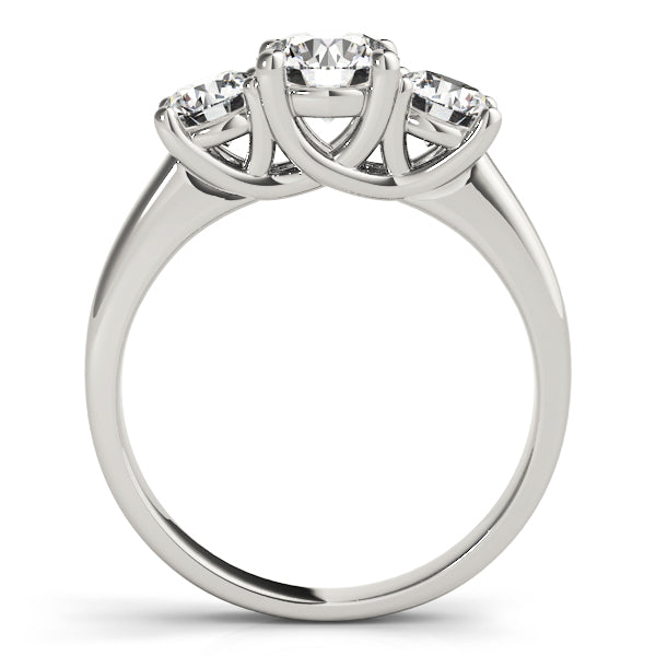 Round Three-Stone Diamond Engagement Ring · 3.00 ct tw