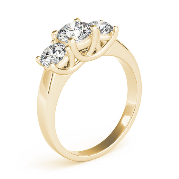 Round Three-Stone Diamond Engagement Ring · 1.00 ct tw