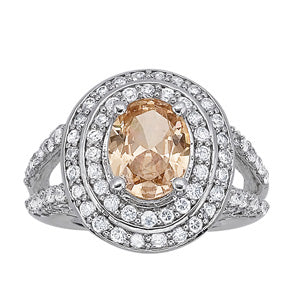 Oval Gemstone Fashion Ring · 0.73 ct tw