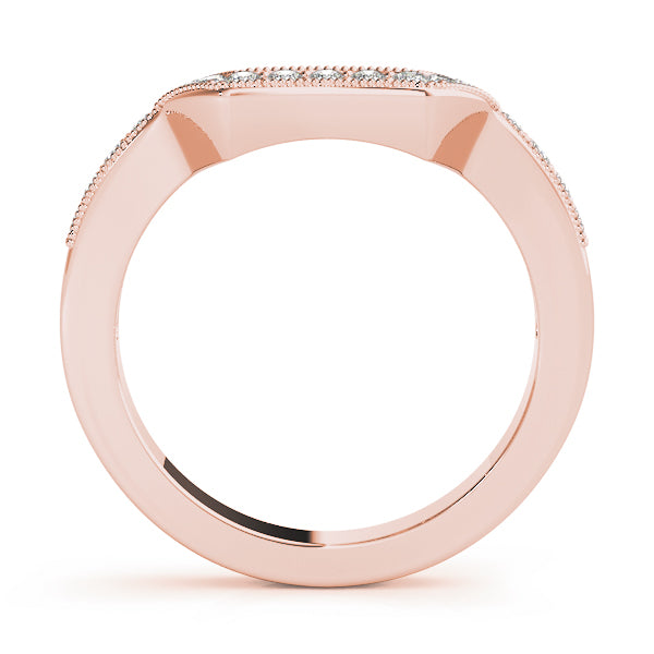 Curved Diamond Wedding Band · 0.19 ct tw
