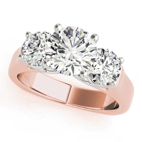 Round Three-Stone Diamond Engagement Ring · 1.00 ct tw