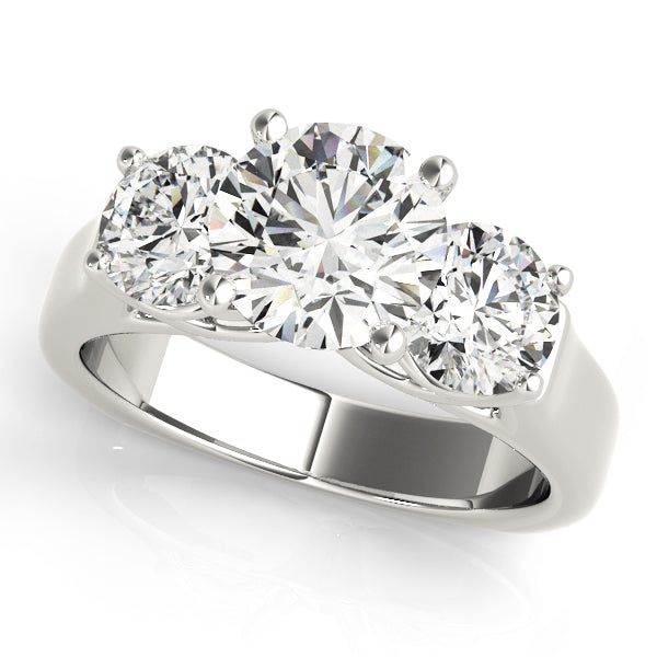 Round Three-Stone Diamond Engagement Ring · 1.00 ct tw