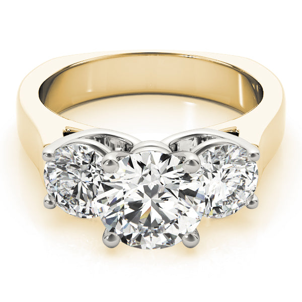 Round Three-Stone Diamond Engagement Ring · 2.00 ct tw