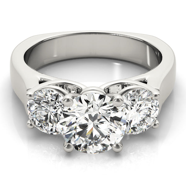 Round Three-Stone Diamond Engagement Ring · 2.00 ct tw