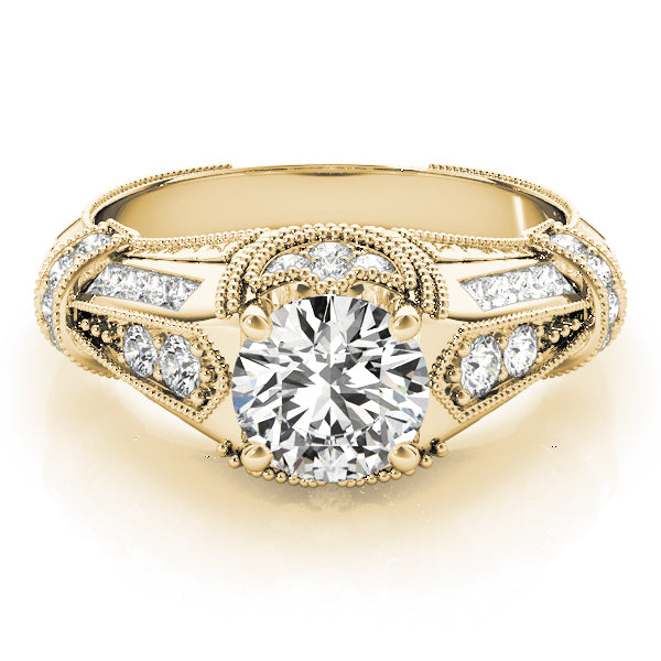 Round Antique Diamond Engagement Ring · 1.69 ct tw