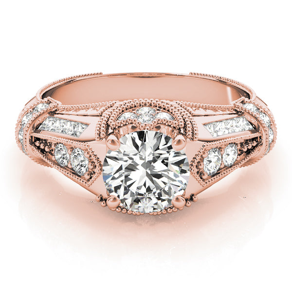 Round Antique Diamond Engagement Ring · 1.69 ct tw