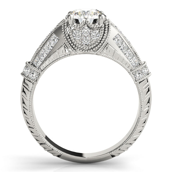 Round Antique Diamond Engagement Ring · 1.69 ct tw