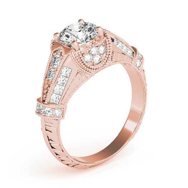Round Antique Diamond Engagement Ring · 1.69 ct tw
